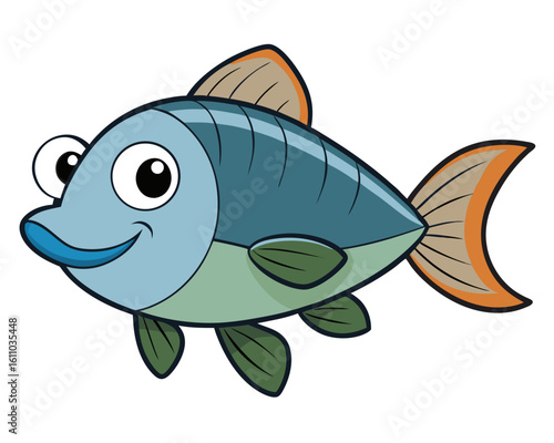 Tilapia on background white