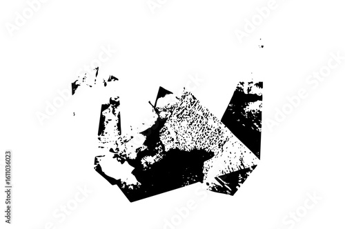 Vector Abstract geometric crown with textured fill.
