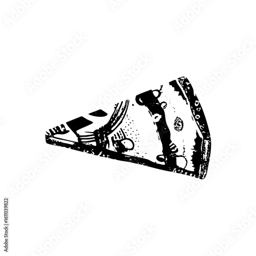 Vector Detailed of a robotic head with visible internal components.