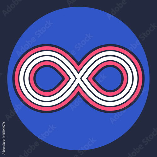  Infinity symbol in abstract style