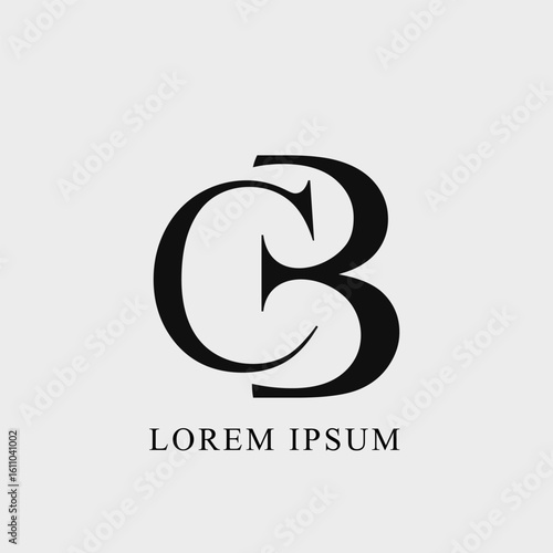 Monogram CB logo for business and branding