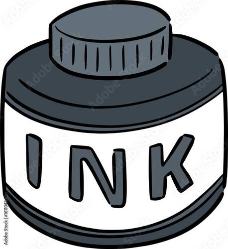 Illustration of ink bottle
