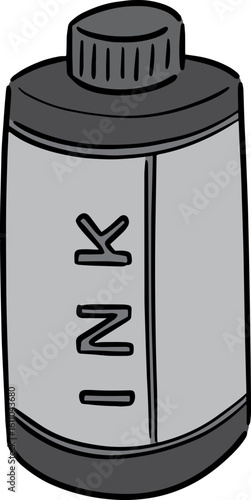 Illustration of ink bottle

