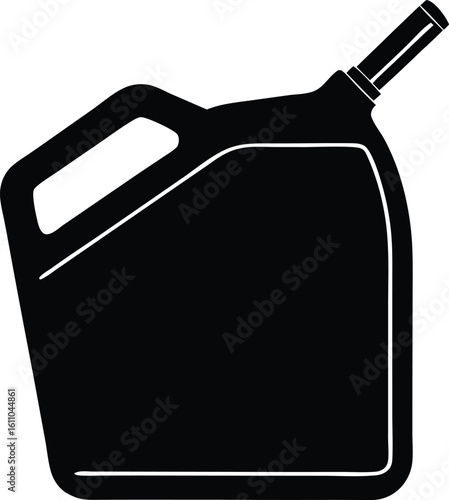 gas can silhouette vector