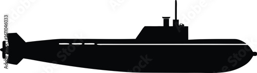  submarine silhouette vector