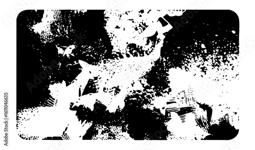 Vector Abstract fractured shapes create a dynamic chaotic composition.