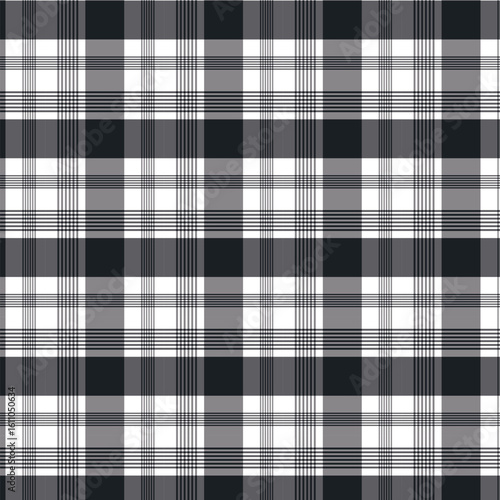 Black and White Plaid Pattern Background

