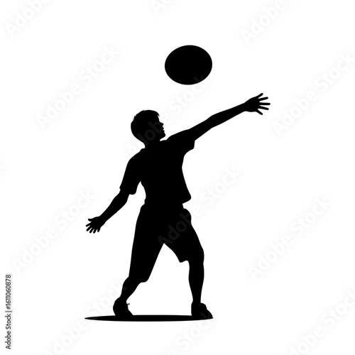 Ultimate Frisbee Silhouette, Throw Icon