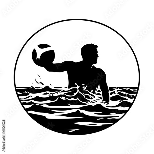 Water Polo Graphic Design, Sport Icon