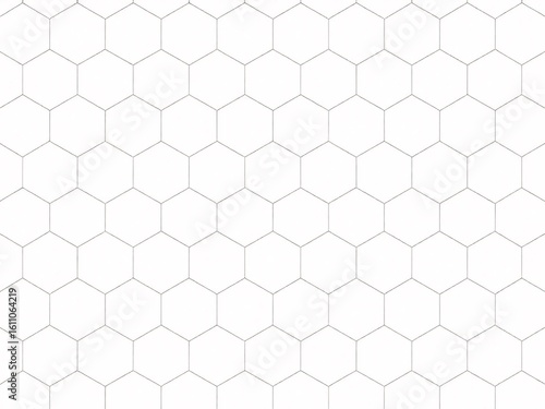 A white hexagonal honeycomb pattern outlined in thin lines