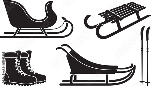 Winter Sleds, Boots, and Ski Gear for Holiday Adventures