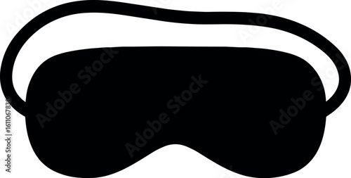 Sleep Mask vector silhouette design