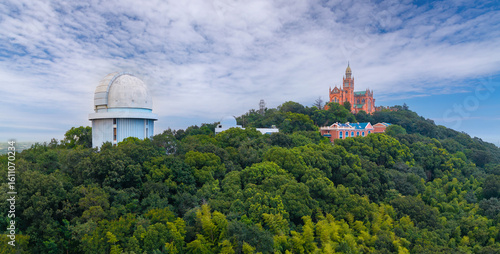 Photography Aerial photography of the architectural scenery of West Sheshan Mountain in Shan