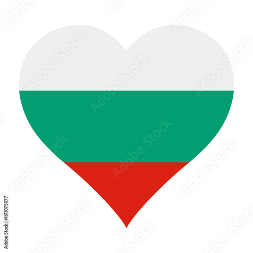 Free Download Bulgaria flag heart shaped icon digital vector illustration. National flag of Bulgaria. Love flag icon. - GFXLoad