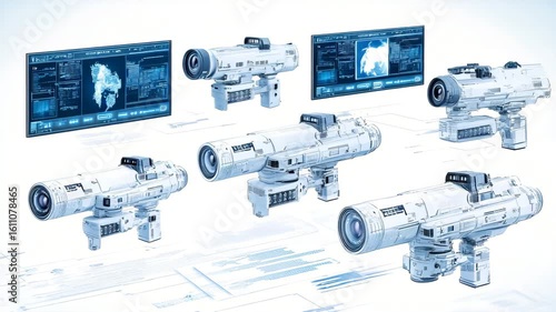 Advanced Commercial Surveillance Cameras with Data Analysis Tools