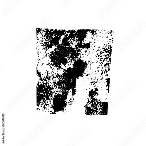 Vector Abstract distressed square element.