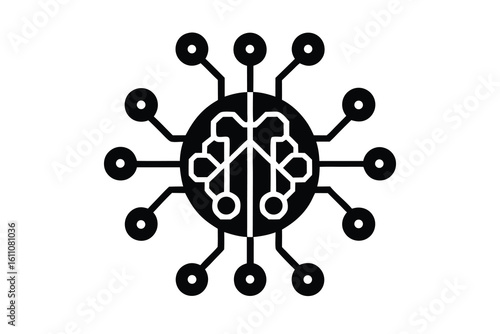 deep learning vector icon