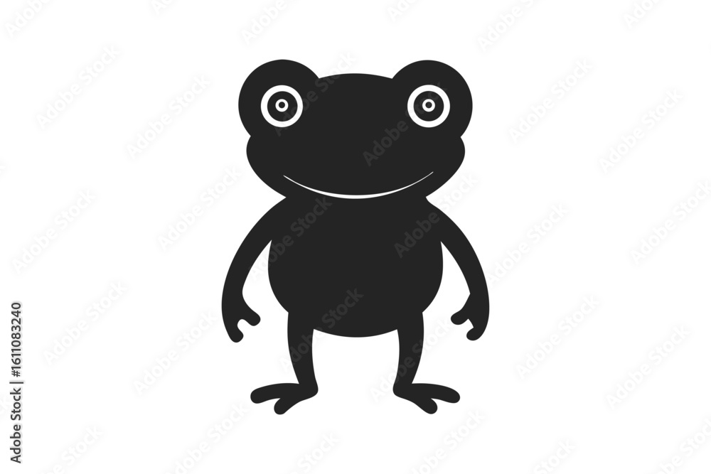 -tiny-frog--black-illustration-silhouette-vector- -tiny-frog--black-illustration-silhouette-vector-