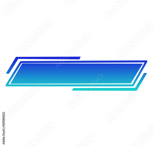 gradient lower third on white background