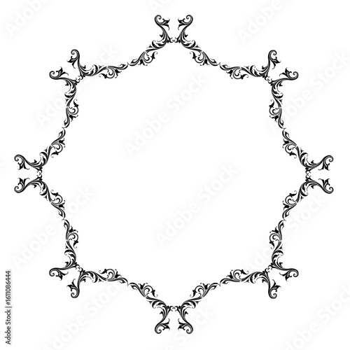 Wallpaper Mural Vintage Ornamental Vector Frame – Elegant Black Vector Border, SVG Torontodigital.ca