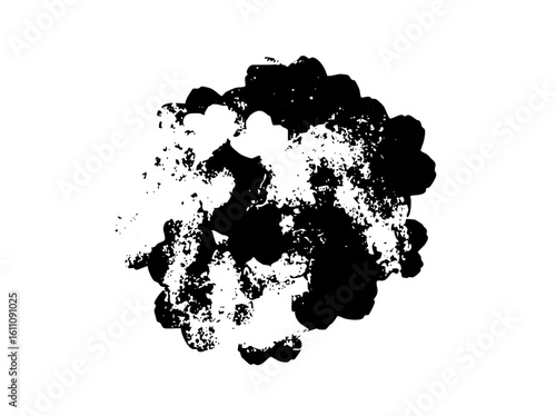 Vector Abstract black splatter element.
