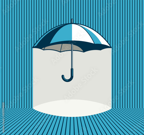 Umbrella protection concept...