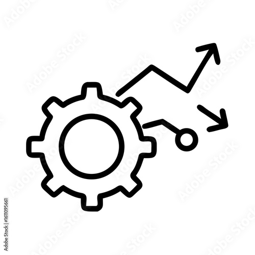 ROI optimization gear icon representing efficiency and performance enhancement