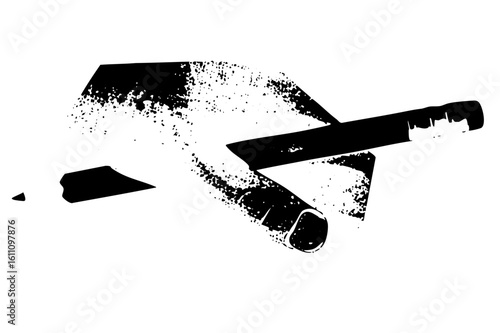 Vector Construction tools featuring a trowel roller and putty knife.