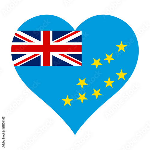 Tuvalu flag heart shaped icon digital vector illustration. National flag of Tuvalu. Love flag icon. Free Download Tuvalu flag heart shaped icon digital vector illustration. National flag of Tuvalu. Love flag icon. - GFXLoad