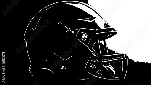 football helmet, football, sport, American  vector bundle