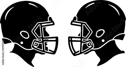football helmet, football, sport, American  vector bundle