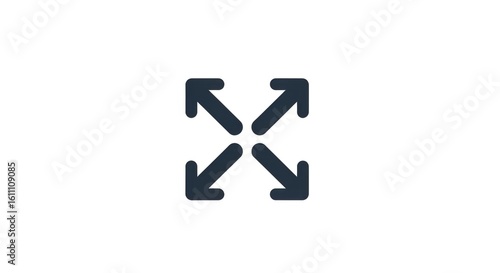 Expand Arrows Icon Fullscreen Ui Symbol