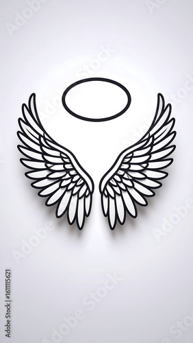 Angel wings with halo (1)