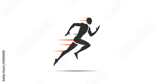 Speed Runner Silhouette