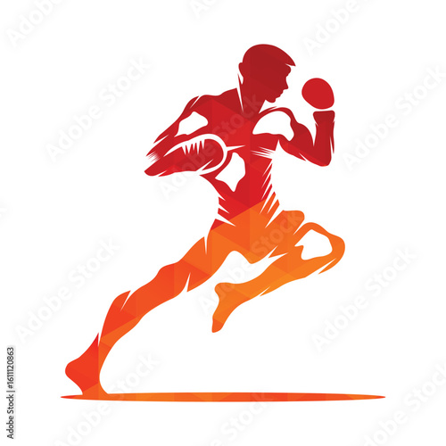 kick boxing logo vector icon. kick boxer attack sport logo icon vector.