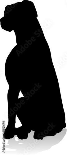 A detailed animal silhouett...