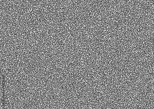 Black and white noise texture – abstract static grain vector background.