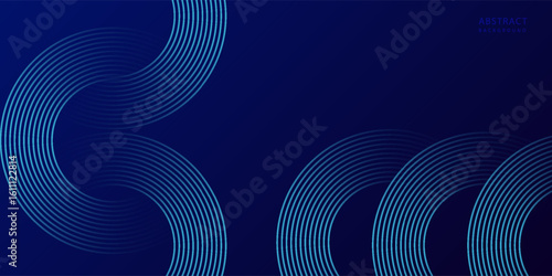 Dark blue background with hexagon geometric lines pattern. Abstract shiny hexagon lines. Futuristic technology concept.vector illustrator in banners.