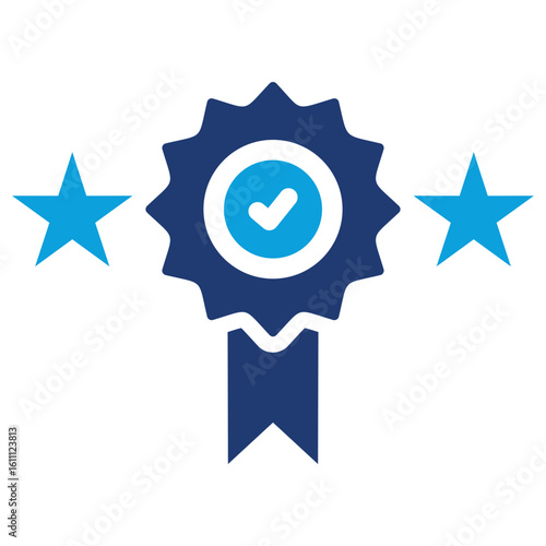High Quality Flat Blue Icon
