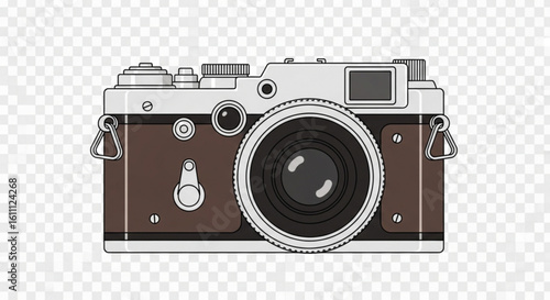 vintage photo camera isolated