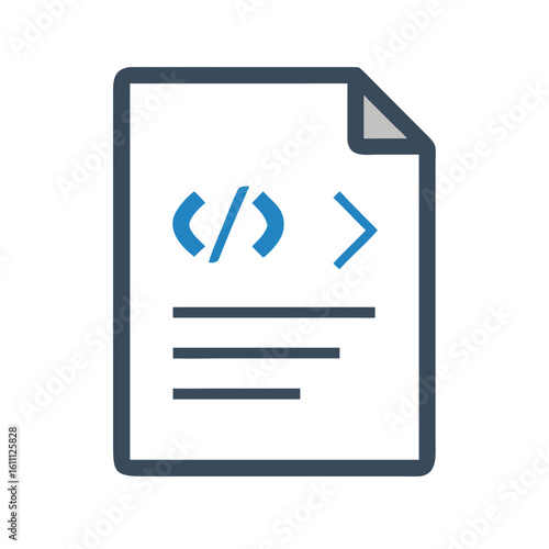 code development script file icon design.