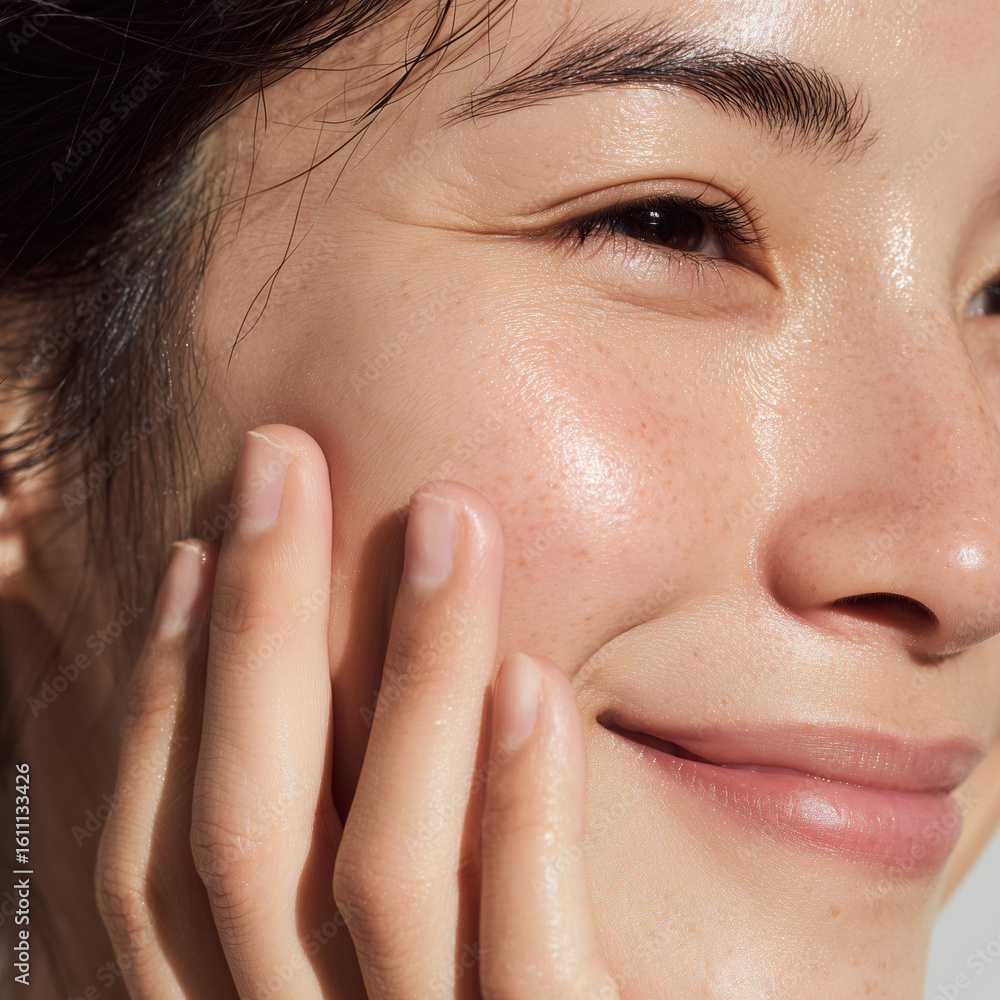 Fototapeta premium Glossy skincare beauty plump