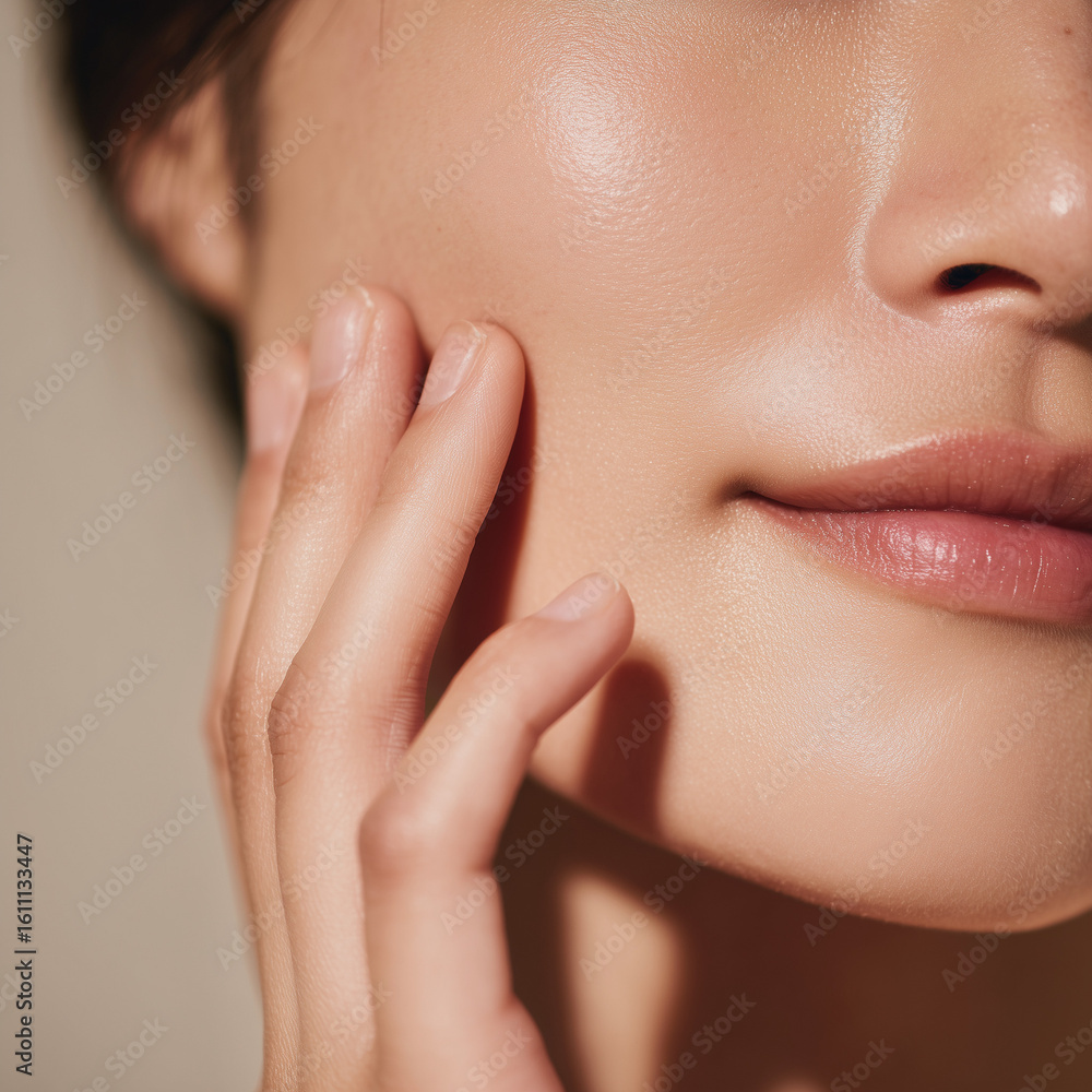 Fototapeta premium Glossy skincare beauty plump