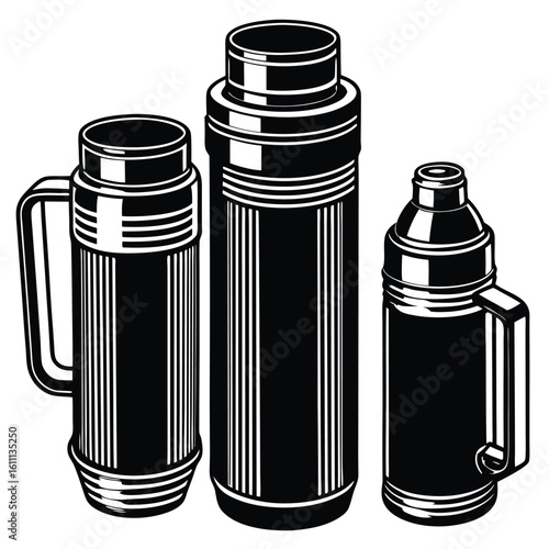 Insulating Thermoses for Transporting Beverages, Perfect for Outdoor Adventures and Picnic Gatherings