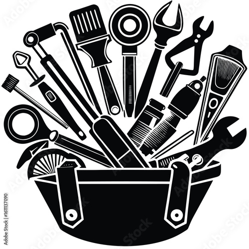 Essential Tools for Every DIY and Crafts Enthusiast: Vector Collection