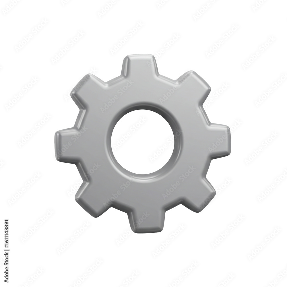 A sleek three-dimensional gear symbolizing technology, engineering, and system configuration. A sleek three-dimensional gear symbolizing technology, engineering, and system configuration.