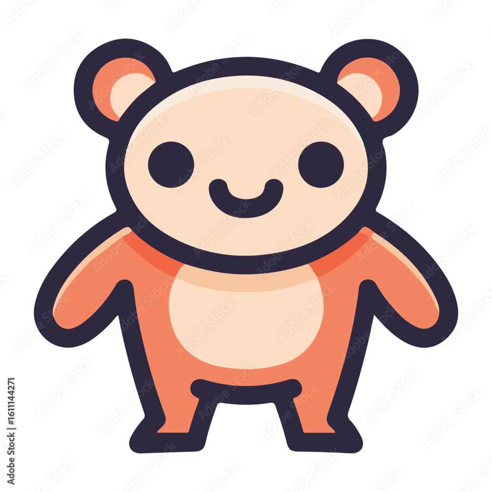 Obraz premium Cute character vector illustration