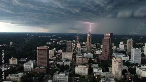 Wallpaper Mural City skyline under stormy sky Torontodigital.ca