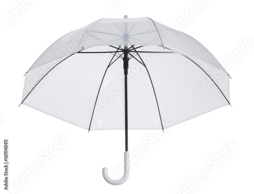 Transparent Dome Umbrella PNG Cutout Weather and Fashion Accessory Mockup