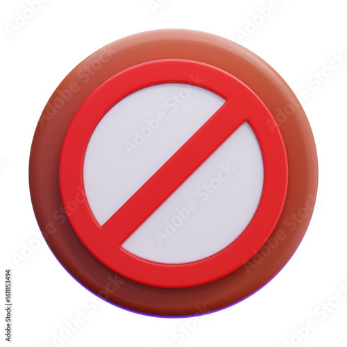 Free Download No Entry Sign Button - GFXLoad